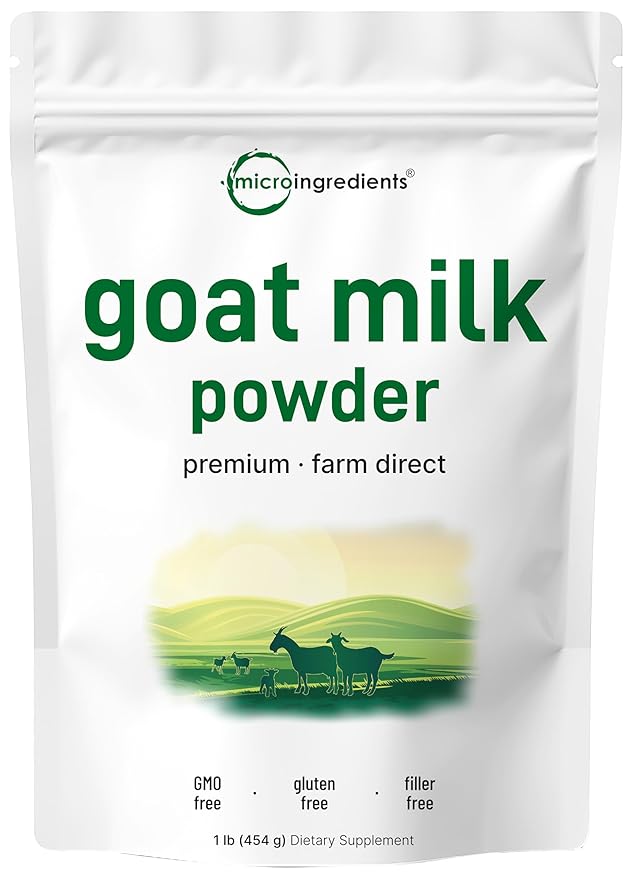 Micro Ingredients Goat Milk Powder, 1 Lb | Grass-Fed Australian Source | Pure, Easily Digested