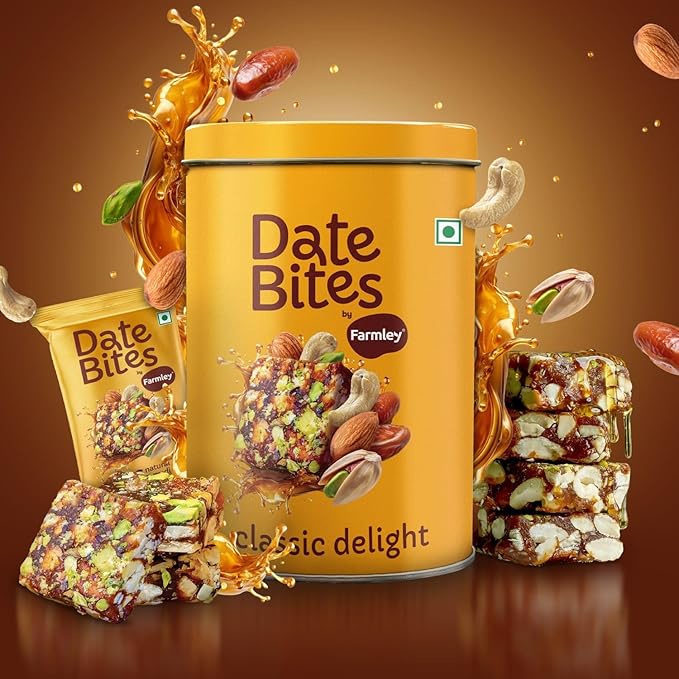 Farmley Protein Dates Bars Jars| Dates Bite with No Added Sugar | Made with Zero Added Sugar |