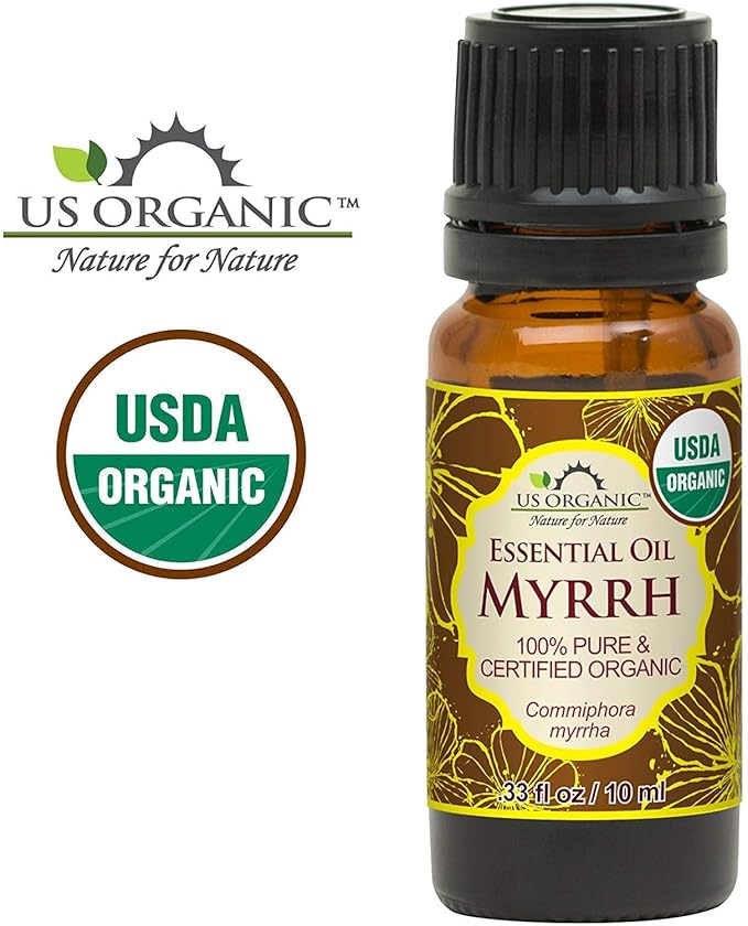 US Organic 100% Genuine Myrrh Essential Oil - Sourced from The Horn of Africa, USDA Certified