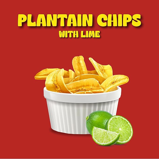 Mayté Plantain Chips – Lemon, 30 Individual Packs (3oz Each) – Non-GMO, Gluten-Free, Kosher