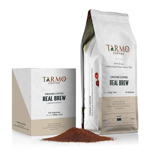 TARMO - REAL BREW | Low Acid 100% ARABICA Ground Coffee | Specialty Vietnamese Coffee | Single