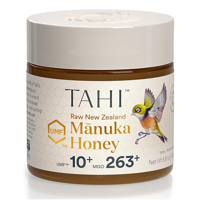 Tahi Raw Manuka Honey New Zealand UMF 10+ Certified (MGO 263+) - 100% Sustainable, Monofloral and