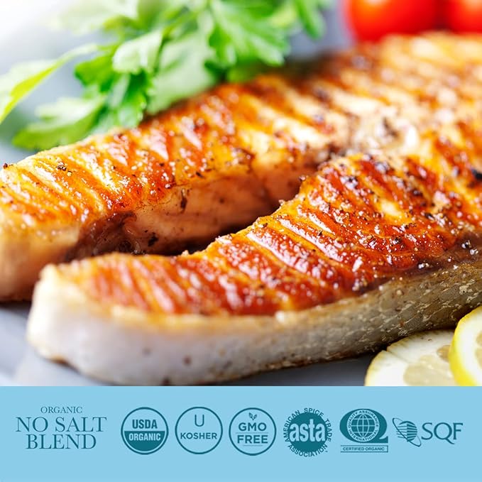 No Salt All Purpose Organic Seasoning, 100% Sodium Free, No MSG, For Vegetables, Chicken, Fish