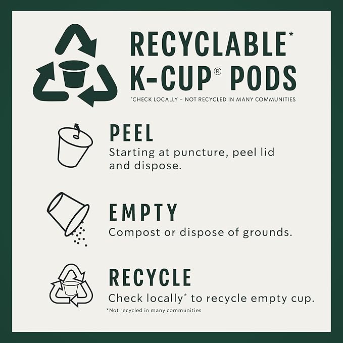 Starbucks K-Cup Coffee Pods, Starbucks Blonde Roast Coffee With 2X Caffeine Veranda Blend For