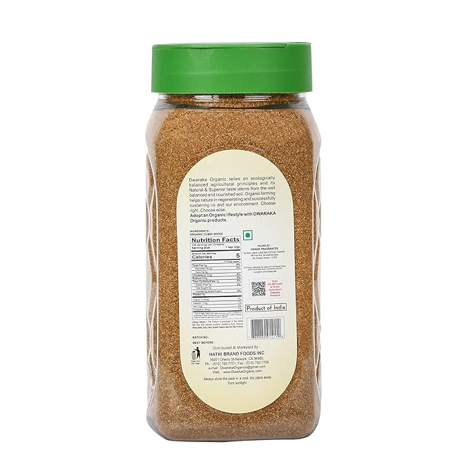 Dwaraka Organic - Cumin Powder, 7oz, Healthy, Organic, Non GMO, All Natural