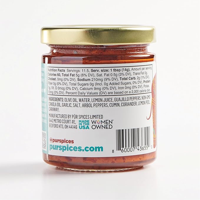 PUR Spices Tasty Gift Box I Set of Three Hot Sauces and Cooking Pastes I Recipe Card and Jar Opener