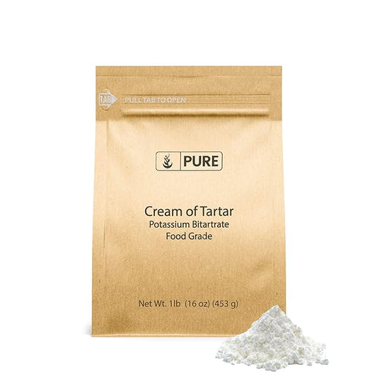 Pure Original Ingredients Cream of Tartar (1 lb) Pure & Natural, Baking & Cleaning, DIY Bath Bombs