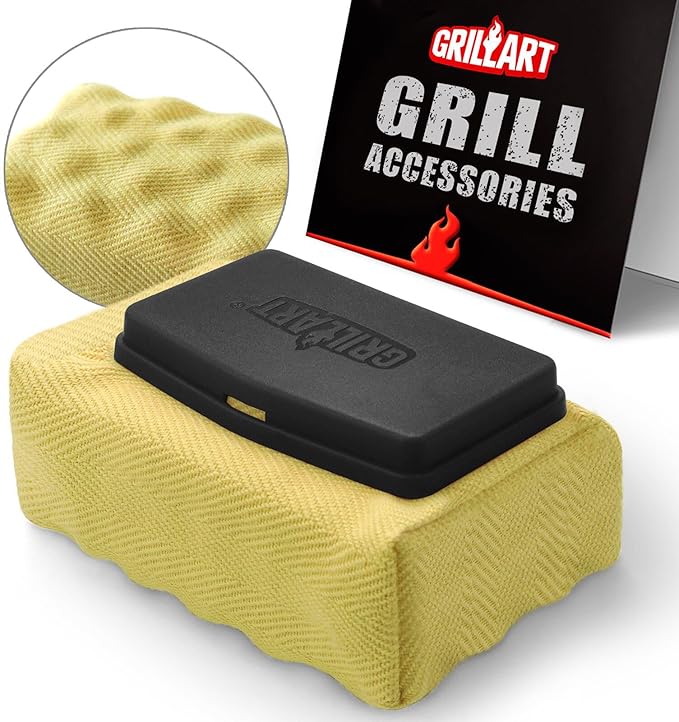 GRILLART Grill Brush Bristle Free, Replaceable BBQ Cleaning Head (No Handle), Safe Replacement