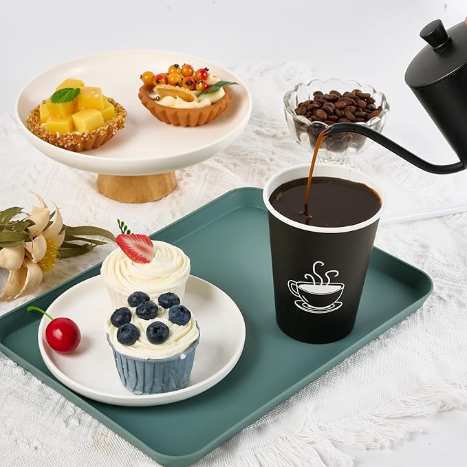 12 oz 210 Pack Paper Coffee Cups, Disposable Black Paper Cups for Hot Drinking, Water, Tea, Used