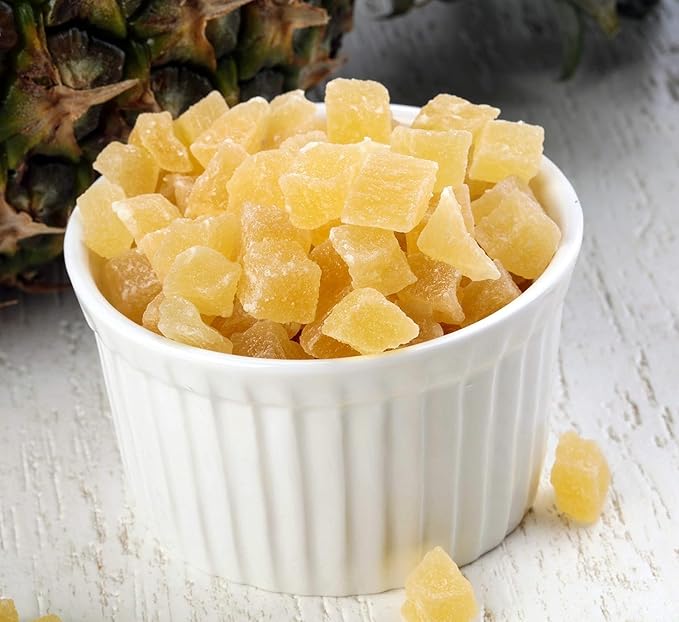 Anna and Sarah Dehydrated Pineapple Tidbits NATURAL NO SO2, Non GMO, Gluten Free, High In Fibers in