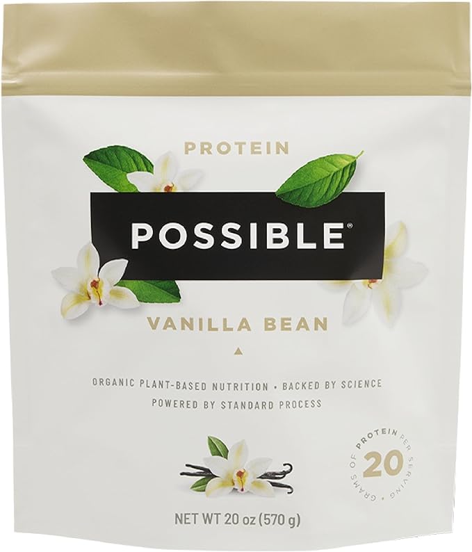 Possible Protein Powder Vanilla Bean - 20g of Vegan, Plant-Based Protein Mix - Non-GMO, Non-Dairy