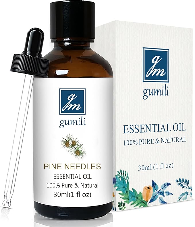 Pine Needle Essential Oil 1 Oz - 100% Pure & Natural Pine Oil for Diffuser, Skin, Massage &