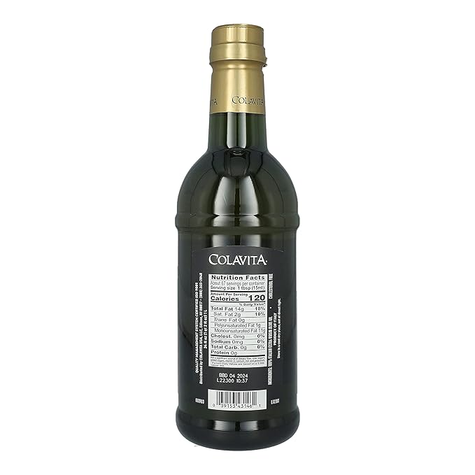 Colavita Premium Italian Extra Virgin Olive Oil 1L (34Fl Oz) Plastic Bottle
