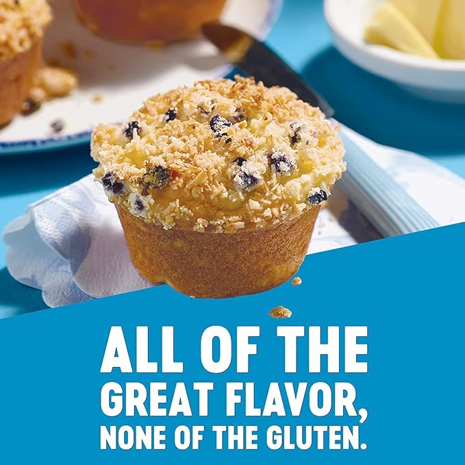 Krusteaz Gluten Free Mix Variety Pack: Blueberry Muffin, Cinnamon Crumb Cake, Double Chocolate