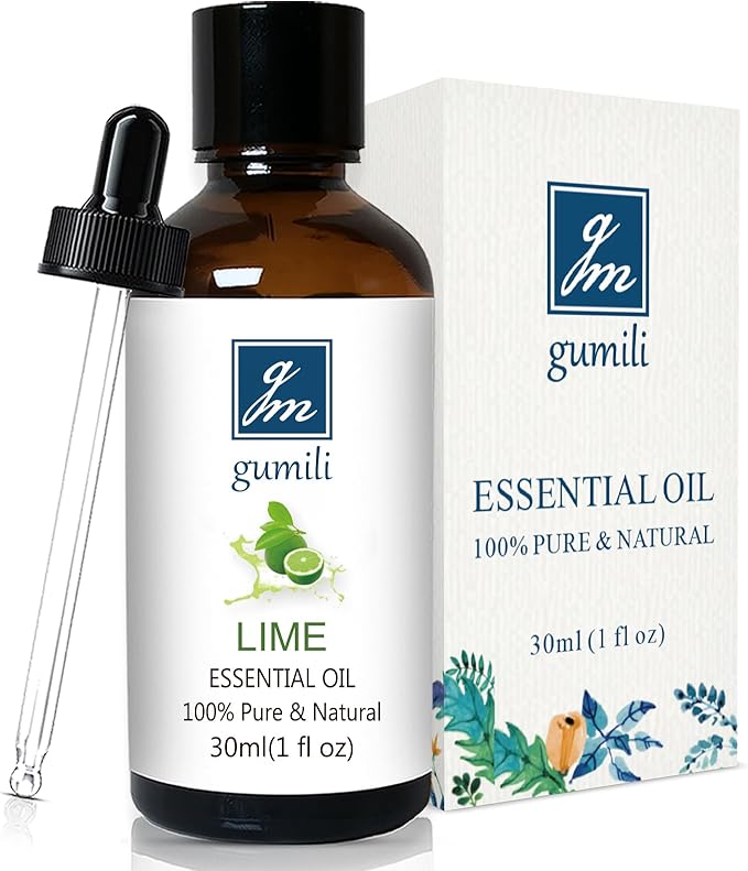Lime Essential Oil 1 oz, 100% Pure & Undiluted Lime Oil for Diffuser, Skin & DIY, Natural Citrus