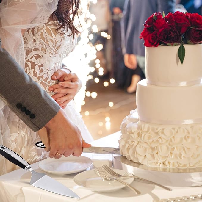 Cake Cutting Set for Wedding Cake Knife and Server Set, Cake Cutter and Pie Spatula, Cake Server