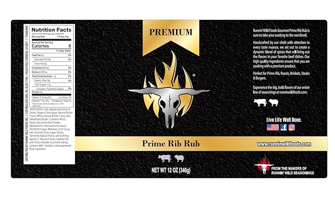 Gourmet Prime Rib Seasoning | Prime Rib Rub for Prime Rib Roasts, Briskets, Steaks, Burgers and