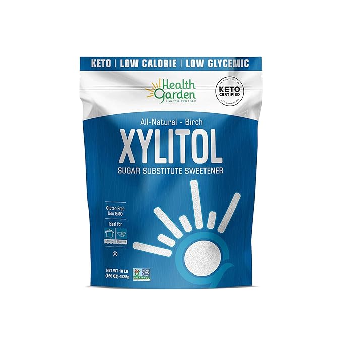 Health Garden Birch Xylitol Sweetener - Non GMO - Kosher - Made in the U.S.A. - Keto Friendly (10