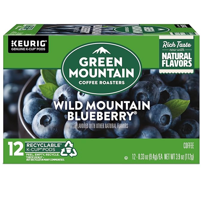 Green Mountain Coffee Roasters Wild Mountain Blueberry Keurig Single-Serve K-Cup pods, Light Roast