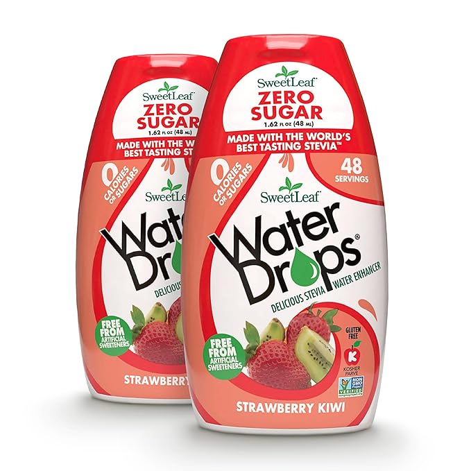 Sweetleaf Water Drops 1.62 fl.oz. Strawberry Kiwi (2 pack)