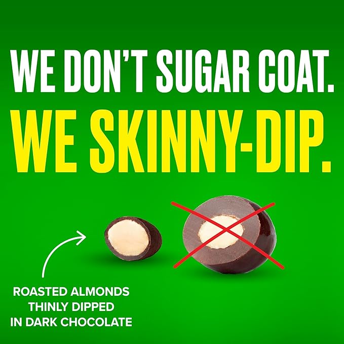 SkinnyDipped Mocha Splash Almonds, Healthy Snack, Plant Protein, Gluten Free, 3.5 oz Resealable