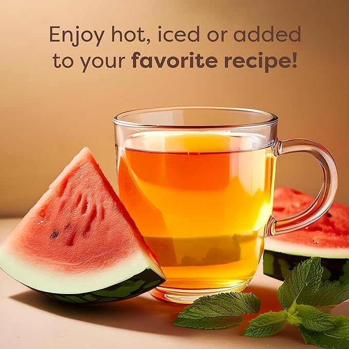 Waka Instant Green Tea Mix, Watermelon Flavored - 100% Tea Leaves, No Additives, Unsweetened