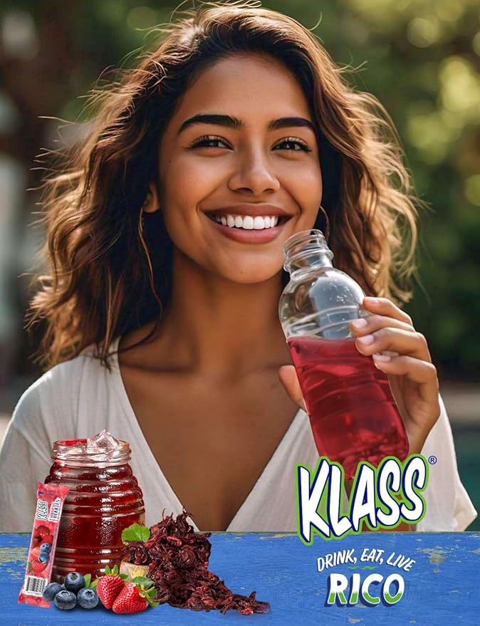 Klass Aguas Frescas Powdered Drink Mix | 44 Sugar Free Powder Packets | Flavors - Cucumber Limeade