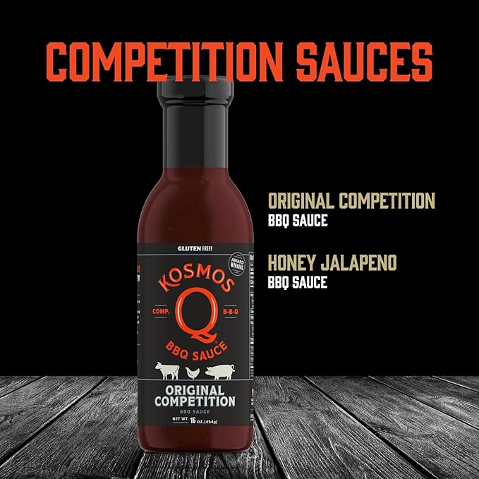 Kosmos Q Pitmaster BBQ Sauce & Spice Gift Set – 8-Piece Grill Seasoning Sampler with Barbecue