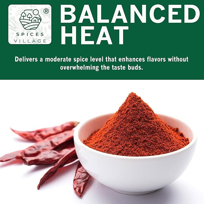 Spices Village Red Chili Powder, Medium Hot Ground Red Peppers for Cooking, 8 oz, Kosher Certified