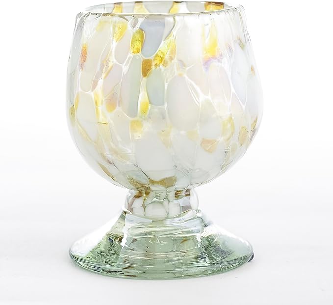Authentic Mexican Tequila Hand Blown Shot Glasses - Set of 4-2 oz - Mini Glass Snifters - Heavy