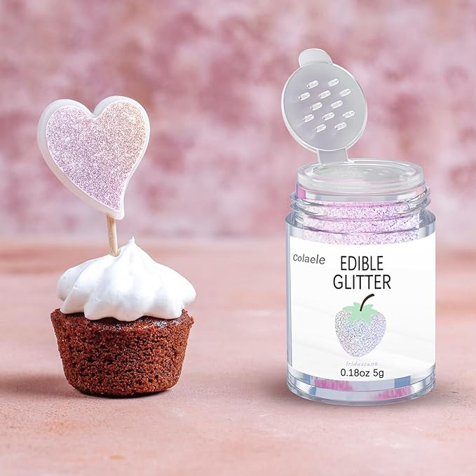 Iridescent Edible Glitter for Drinks - 5 Grams Prism Powder Cocktail Drink Glitter Food Grade