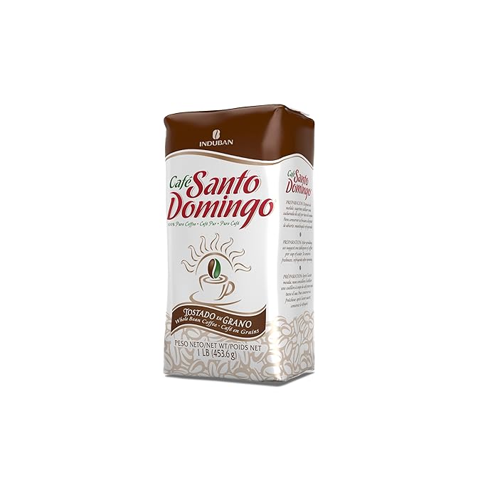 Café Santo Domingo, 16 oz Bag, Whole Bean Coffee, Medium Roast - Product from the Dominican