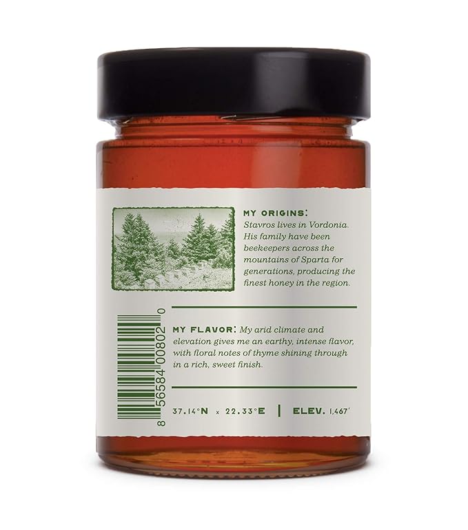 Organic Honey by Ancient Foods - Raw Unfiltered Authentic Organic Greek Honey from Greece |