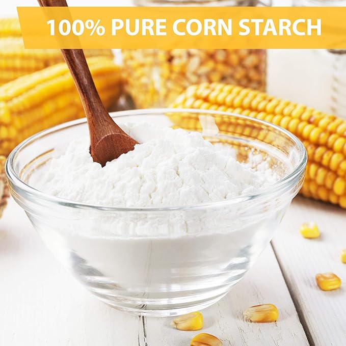 Roots Circle 100% Pure Corn Starch |17.63oz Airtight Container | All Natural Thickener for Soups