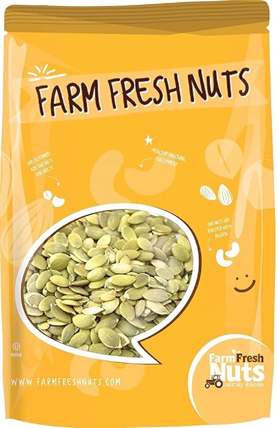 Dry Roasted Pepitas/Pumpkin Seeds with Himalayan Salt (1 Lb.) - Roasted to Perfection in Small