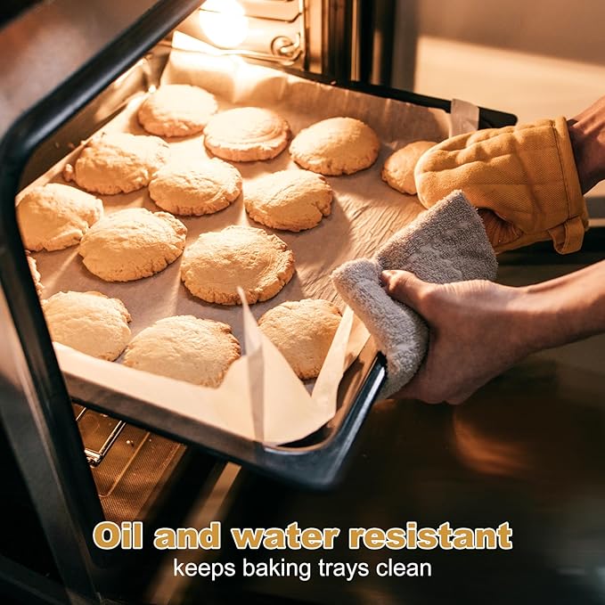 200 PCS Unbleached Parchment Paper 12x16 In ??Precut Baking Sheets for Air Fryer, Oven, and Grill
