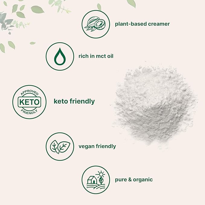 Micro Ingredients Organic Coconut Milk Powder, 2 Lb | Plant-Based Creamer for Coffee, Tea &