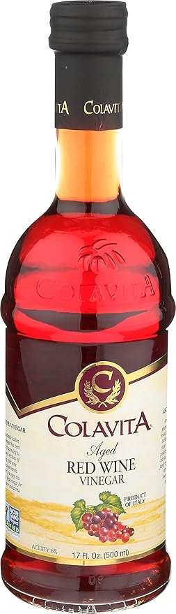 Colavita Red Wine Vinegar Red Wine Vinegar Pack of 2 Glass Bottle