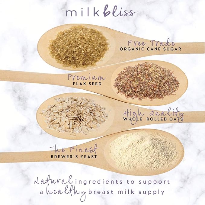 MilkBliss Soft Baked Lactation Cookies for Breastfeeding, All Natural and GMO Free Lactation
