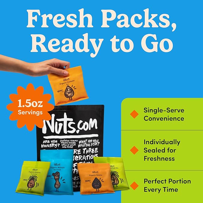 Nuts.com ??Organic Dried Fruit and Nuts Variety Box ??Gourmet Assortment for Summer and Festive