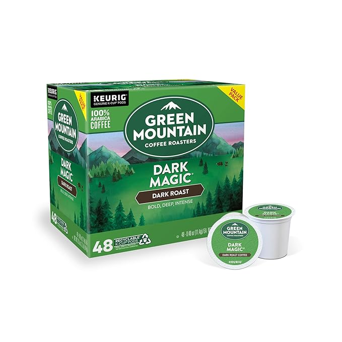 Green Mountain Coffee Roasters Dark Magic, Single-Serve Keurig K-Cup Pods, Dark Roast Coffee Pods