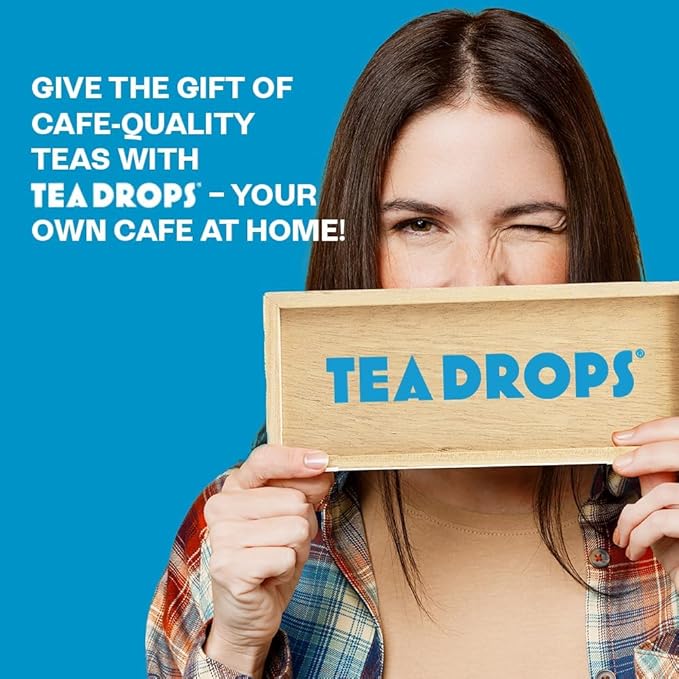Tea Drops Sampler Box 25 Count | Organic Dissolvable Loose Leaf Tea | Iced or Hot | On-The-Go