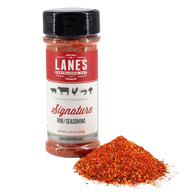Lane's Signature BBQ Seasoning Rub, 4.6 oz - All-Purpose BBQ Rub for Smoking, Grilling & Cooking