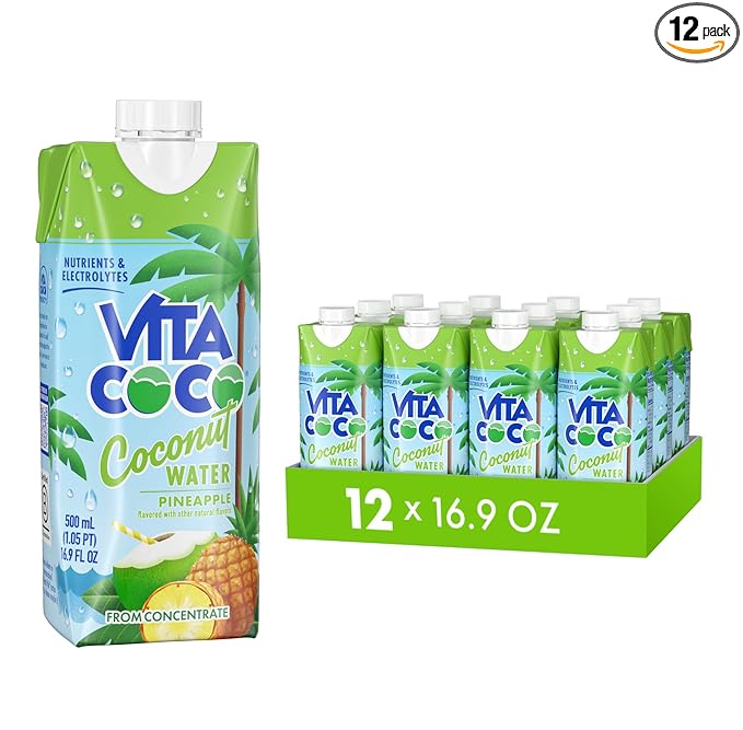 Vita Coco Coconut Water Naturally Hydrating Electrolyte Drink Smart Alternative to Coffee Soda and