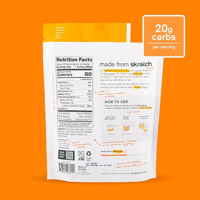 Skratch Labs Hydration Powder | Sport Drink Mix | Electrolytes Powder for Exercise, Endurance, and