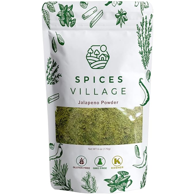 SPICES VILLAGE Jalapeno Powder [6 oz] - Ground Jalepeno Pepper, Natural Spicy and Flavorful