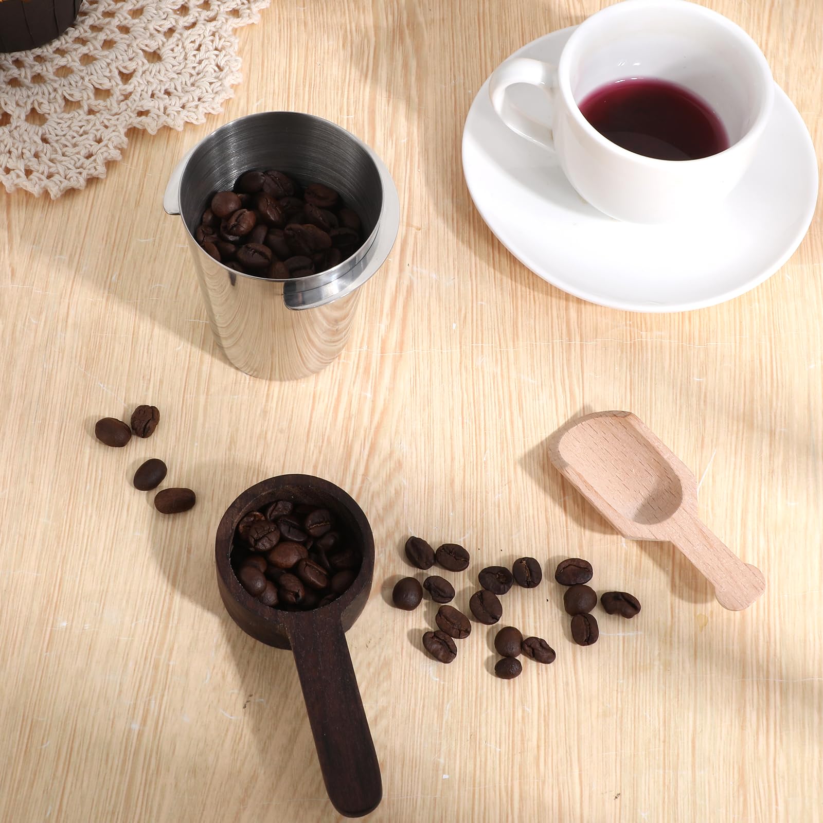Coffee Dosing Cup 58mm, Stainless Steel Dosing Cup Compatible with All 58mm Portafilter, Coffee