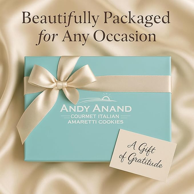 Andy Anand Gourmet Italian Amaretti Cookies | 20 Assorted Pieces, Chocolate, Peach, Orange, ...