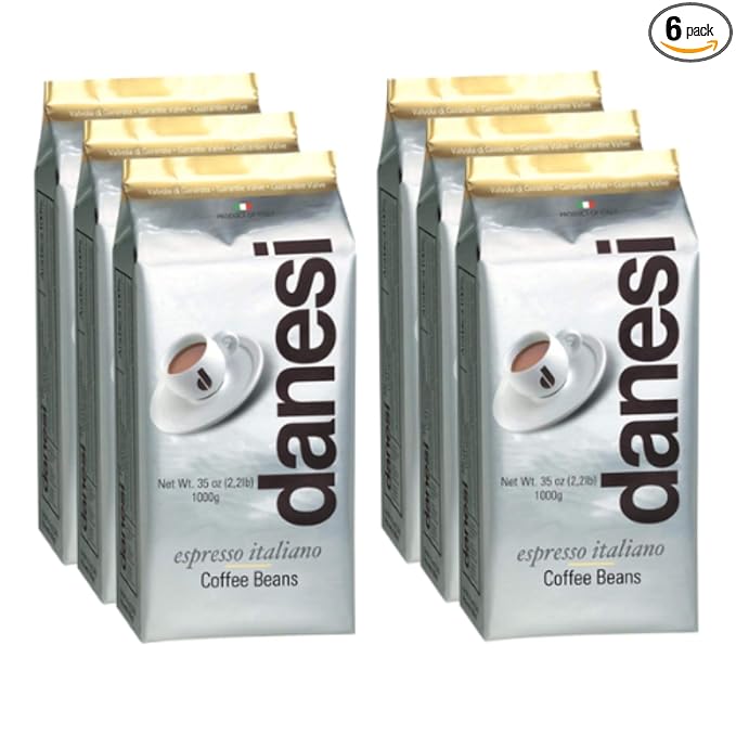 Danesi Caffe Italian Whole Coffee Beans - Espresso Coffee Beans and Medium Roast Whole Bean