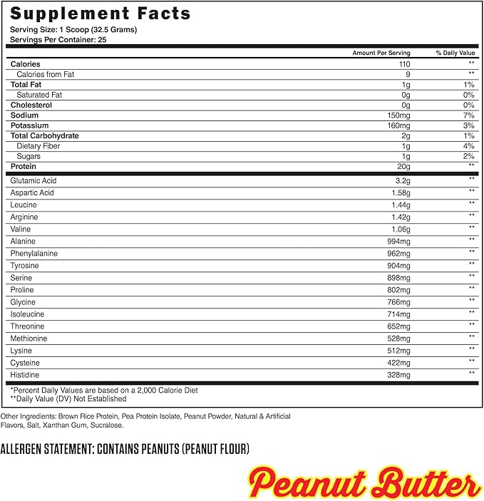 Steel Supplements Veg-PRO | Vegan Protein Powder, Peanut Butter | 25 Servings (1.65lbs) | Protein
